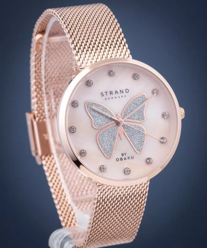Годинник Жіночий Strand by Obaku Butterfly S700LXVVMV-DB