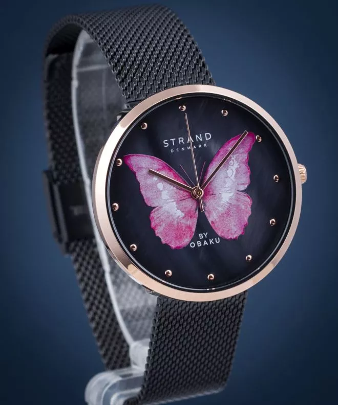 Годинник Жіночий Strand by Obaku Butterfly S700LXVBMB-DBP
