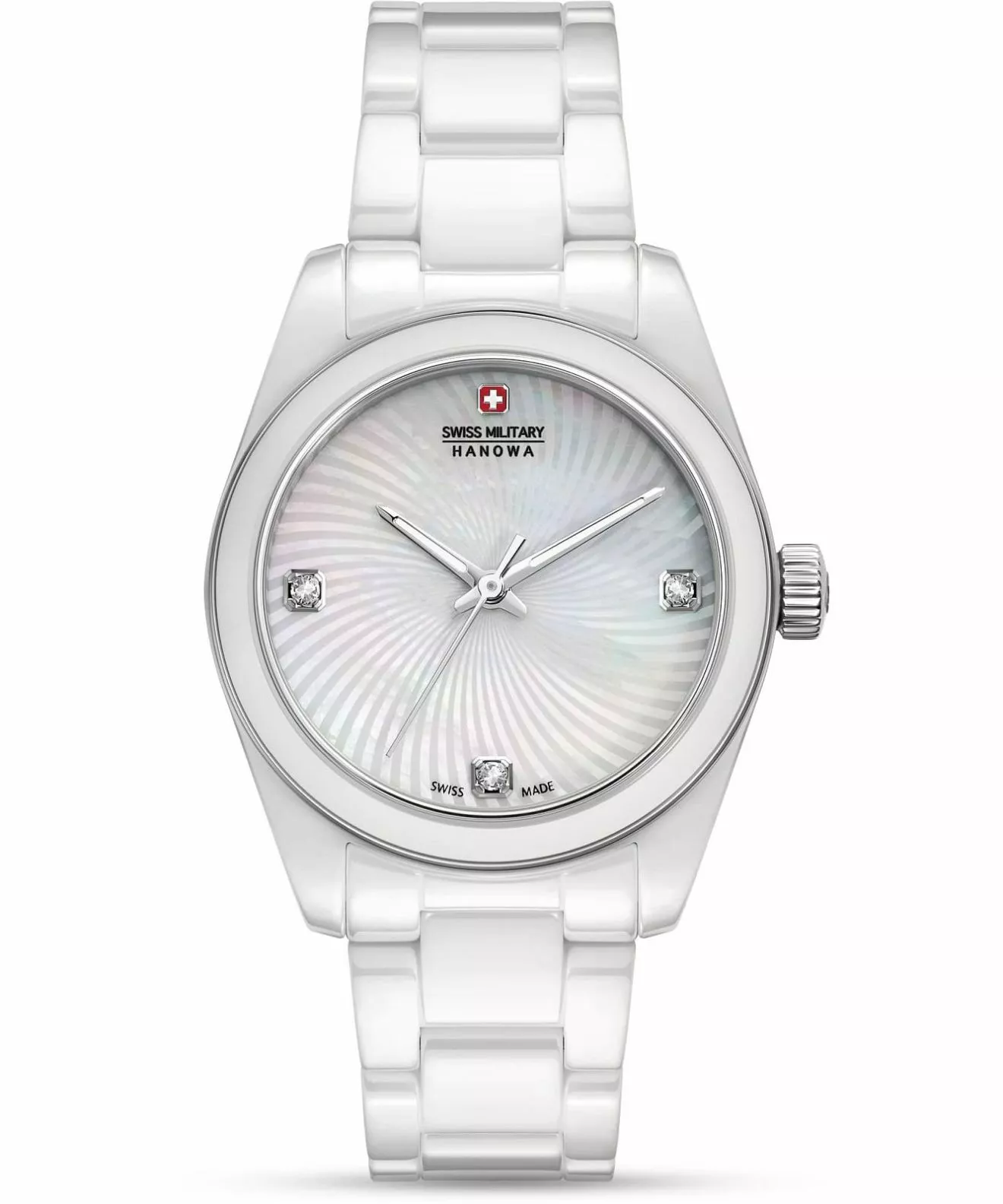 Годинник Жіночий Swiss Military Hanowa Swiss Recruit Lady Diamonds Ceramic SMWLG0005101