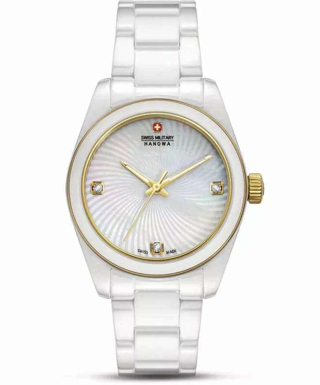 Годинник Жіночий Swiss Military Hanowa Swiss Recruit Lady Diamonds Ceramic SMWLG0005102