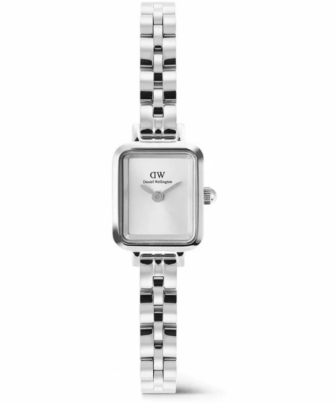 Годинник Жіночий Daniel Wellington Quadro Mini Arch 3-link White Sunray Silver DW00100844