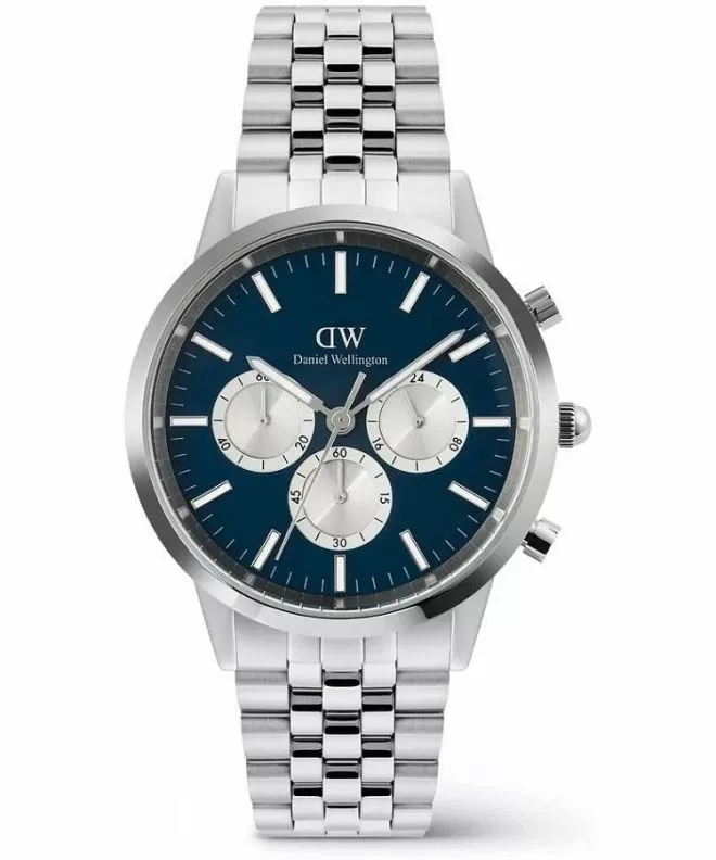 Годинник для Жінок і Чоловіків Daniel Wellington Iconic Arch 5-Link Arctic Panda Chronograph DW00100874