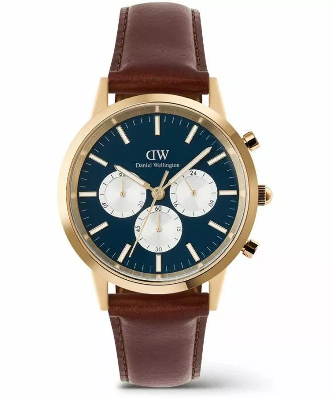 Годинник Чоловічий Daniel Wellington Iconic St Mawes Arctic Panda Gold Chronograph DW00100875