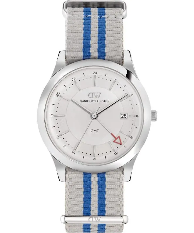 Годинник Чоловічий Daniel Wellington Pathfinder GMT Rowden Frost-White Silver 39mm DW00100976