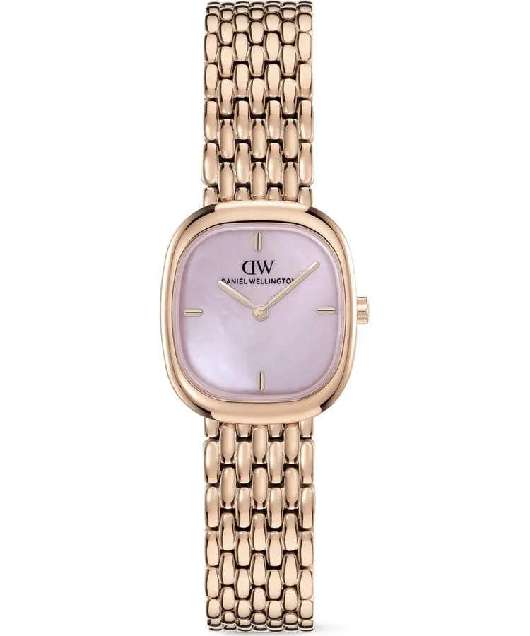 Годинник Жіночий Daniel Wellington Corta Pink MOP Grain-Link Rose Gold 24mm DW00100990