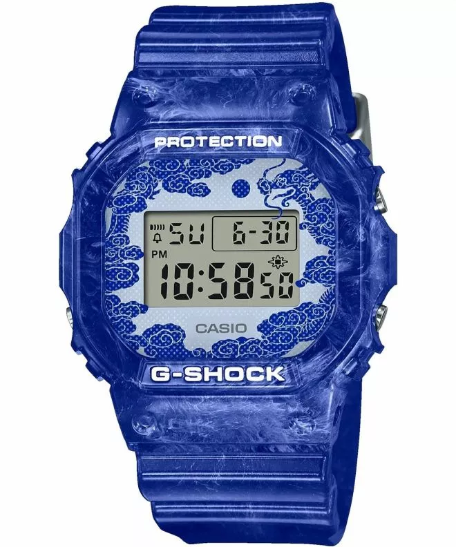 Годинник для Жінок і Чоловіків Casio G-Shock Original Blue and White Pottery DW-5600BWP-2ER