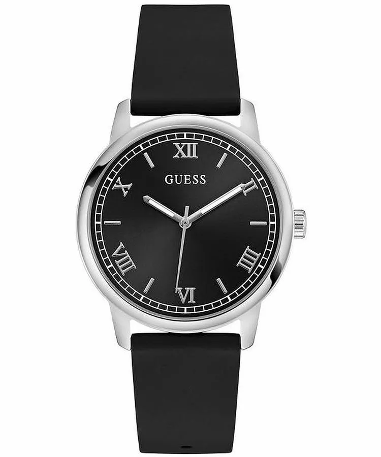 Годинник Чоловічий Guess Mens Black Silver Tone GW0973G5