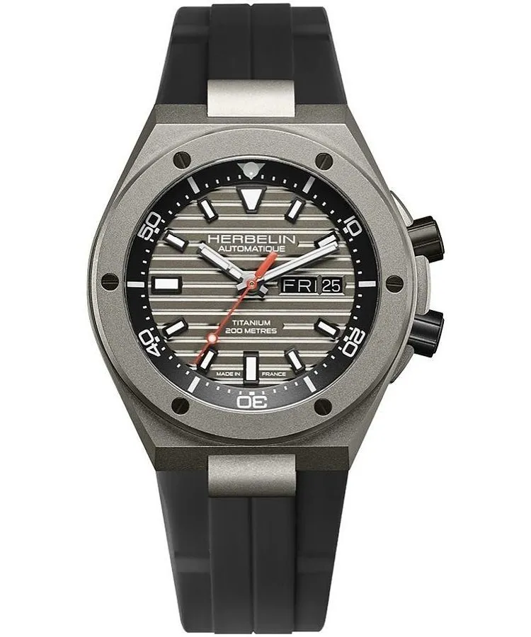 Годинник Чоловічий Herbelin Cap Camarat Automatic Titanium 1745TITICA