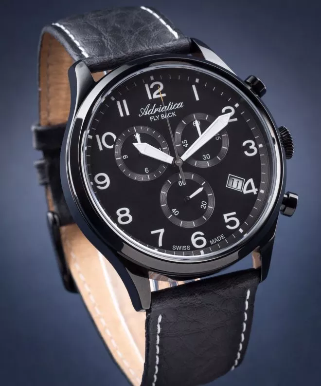 Годинник Чоловічий Adriatica 8267 Fly Back A8267.B224CH