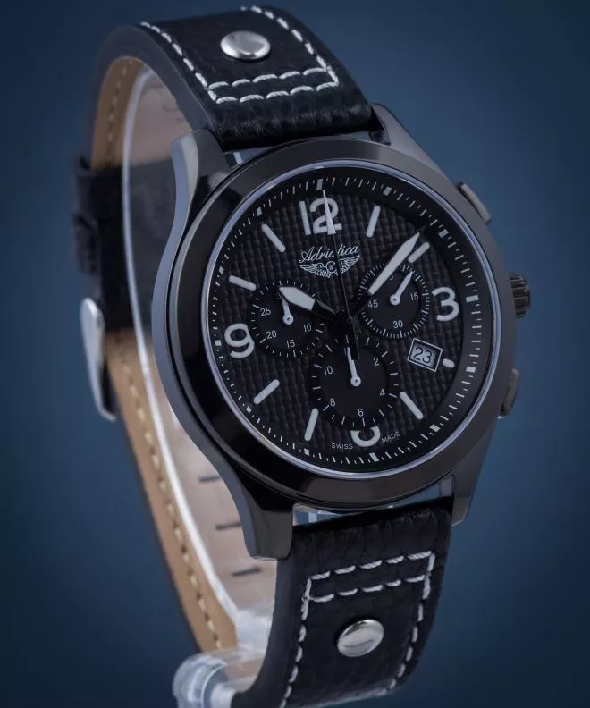 Годинник Чоловічий Adriatica Aviator Chronograph A8313.B254CH