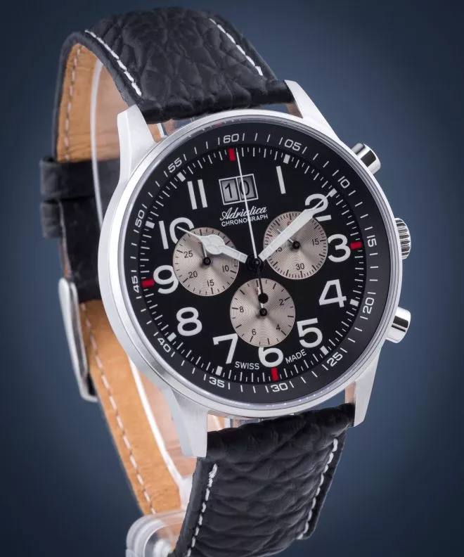 Годинник Чоловічий Adriatica Chronograph A1076.5224CHSIL