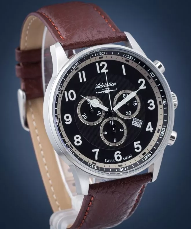 Годинник Чоловічий Adriatica Chronograph A1076.5B24CHXL