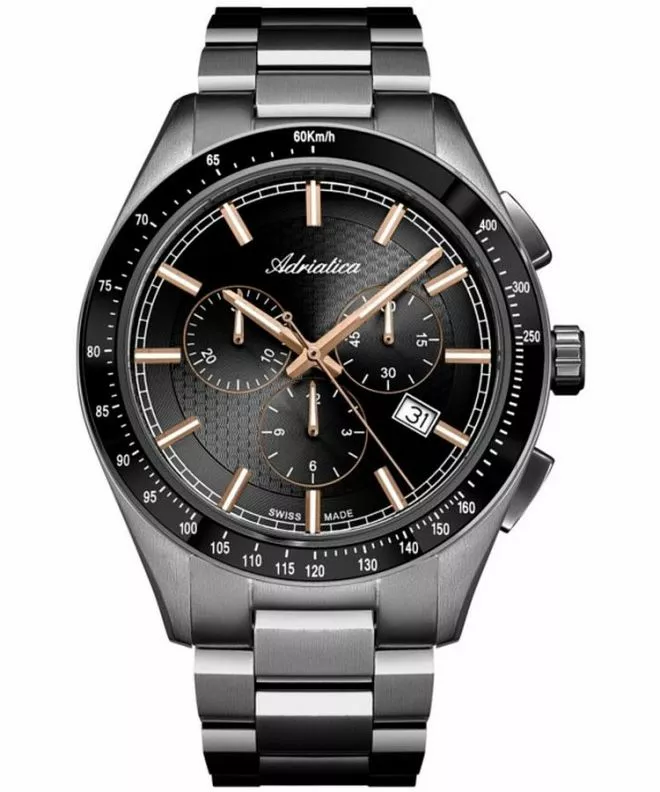 Годинник Чоловічий Adriatica Classic Chronograph A8245.S1R6CH