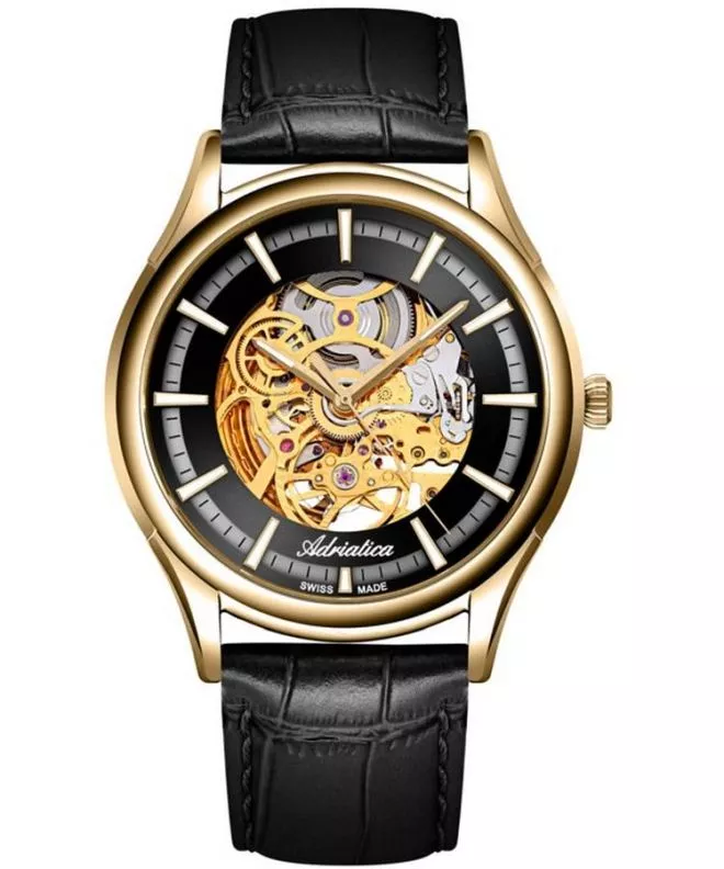 Годинник Чоловічий Adriatica Classic Skeleton Automatic A2804.1214AS