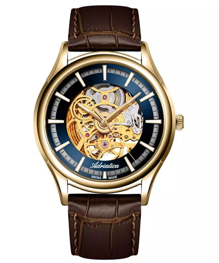 Годинник Чоловічий Adriatica Classic Skeleton Automatic A2804.1B15AS