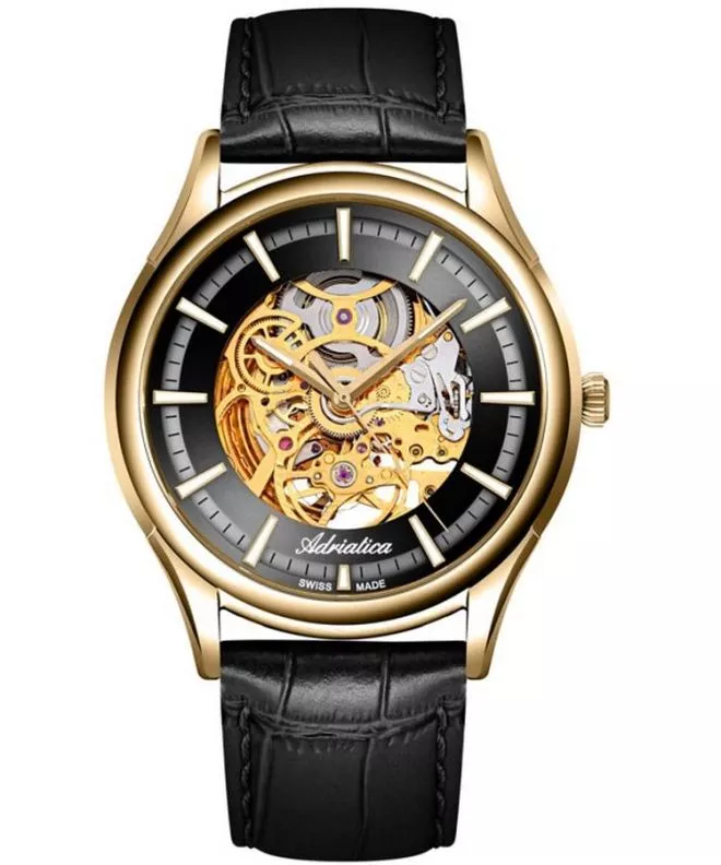 Годинник Чоловічий Adriatica Classic Skeleton Automatic A2804.1B16AS