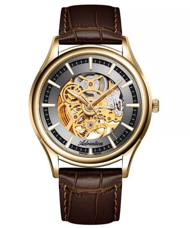 Годинник Чоловічий Adriatica Classic Skeleton Automatic A2804.1B17AS