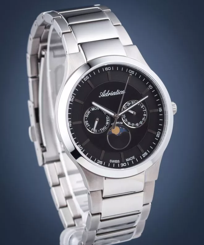 Годинник Чоловічий Adriatica Moon Phase A1145.4114QF