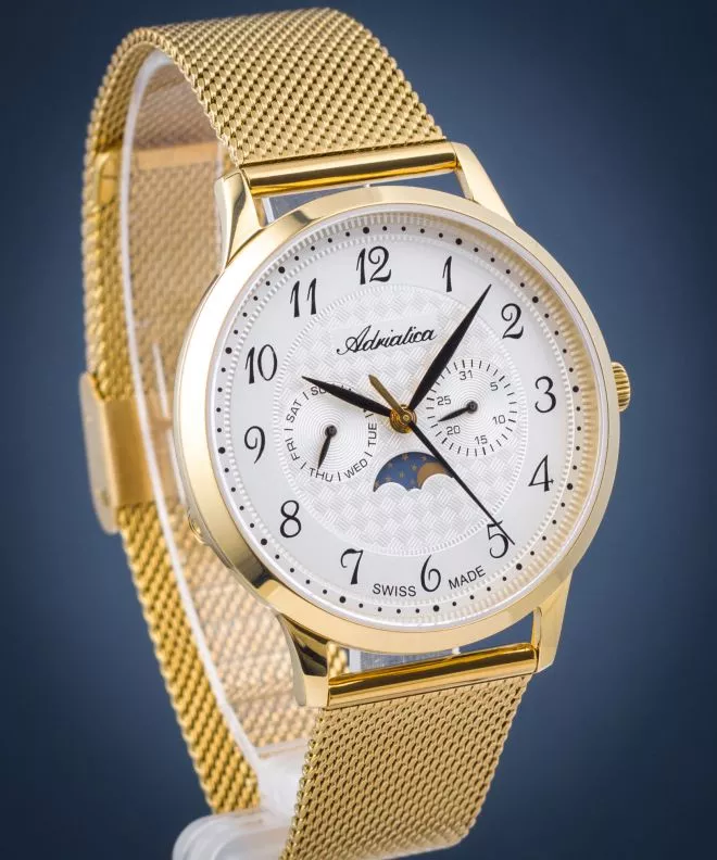 Годинник Чоловічий Adriatica Moonphase A1274.1123QF