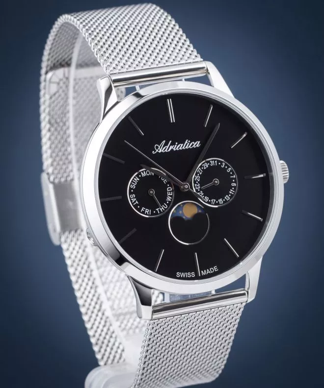 Годинник Чоловічий Adriatica Moonphase A1274.5114QF