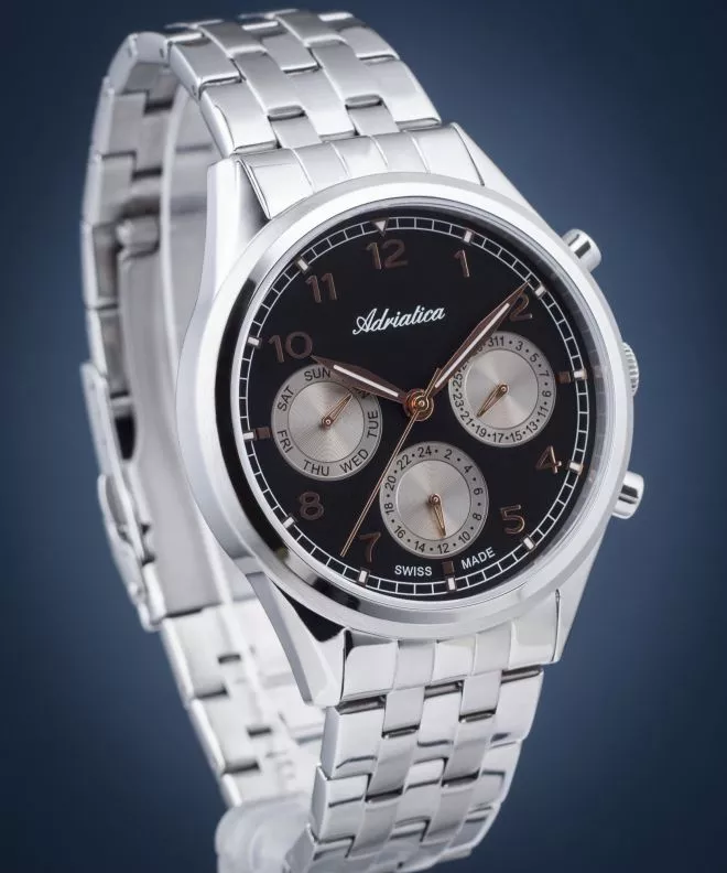 Годинник Чоловічий Adriatica Multifunction A8259.51R4QF