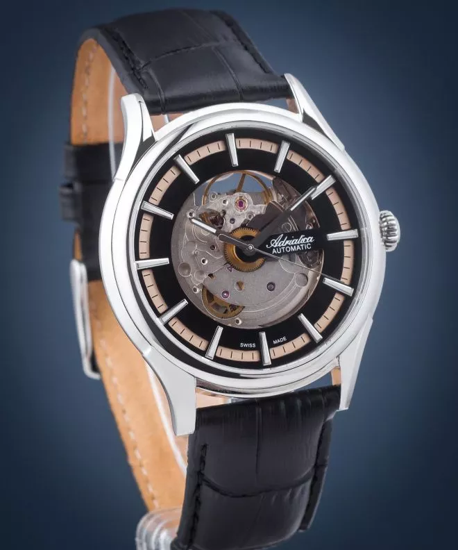 Годинник Чоловічий Adriatica Skeleton Automatic A2804.5214RAS