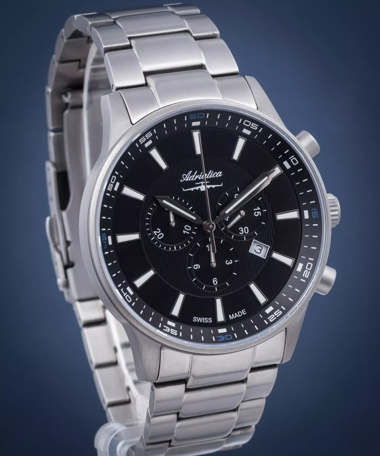 Годинник Чоловічий Adriatica Titanium Chronograph A8281.4114CH