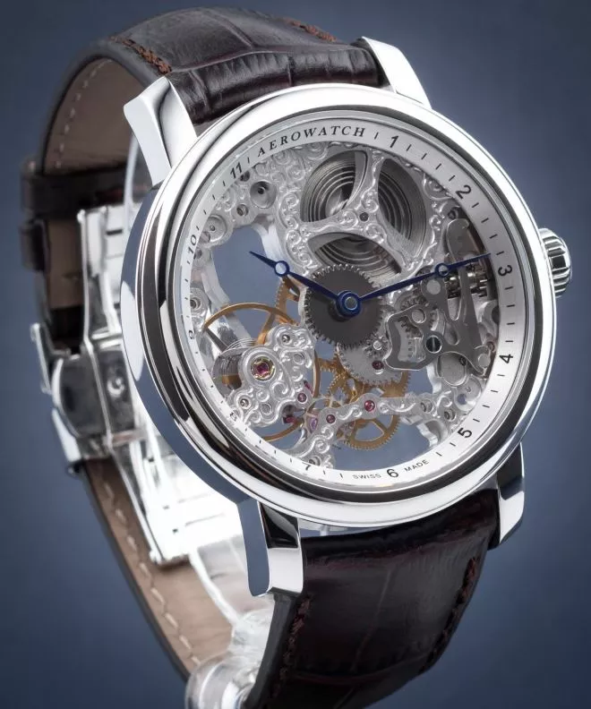 Годинник Чоловічий Aerowatch Renaissance Big Mechanical Skeleton 57931-AA01