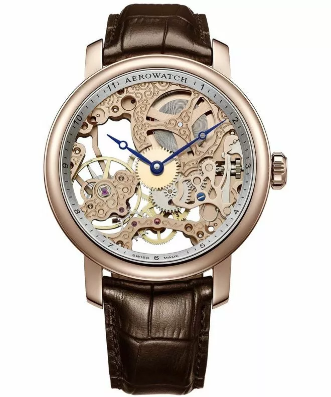 Годинник Чоловічий Aerowatch Renaissance Big Mechanical Skeleton 57931-RO01