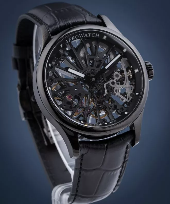 Годинник Чоловічий Aerowatch Renaissance Skeleton Cobweb 50981-NO17