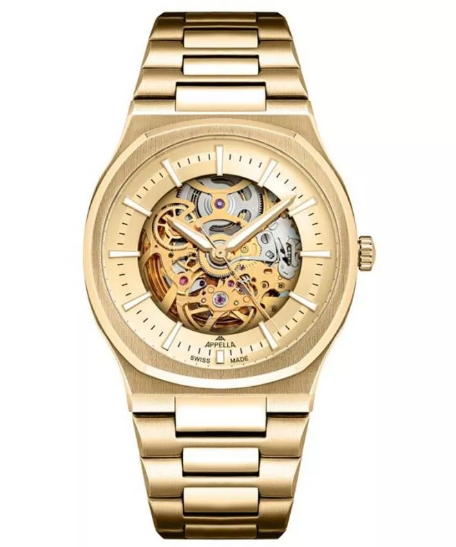 Годинник Чоловічий Appella Classic Skeleton Automatic L12006.1111AS