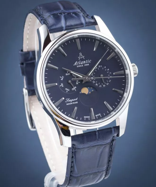 Годинник Чоловічий Atlantic Seaport Moon Phase 56550.41.51