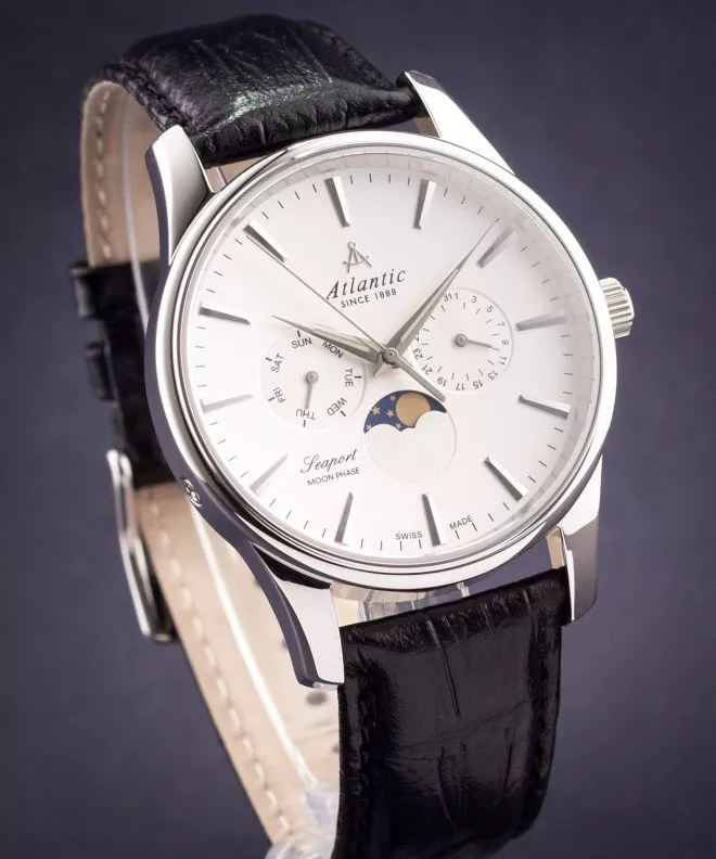 Годинник Чоловічий Atlantic Seasport Moon Phase 56550.41.21