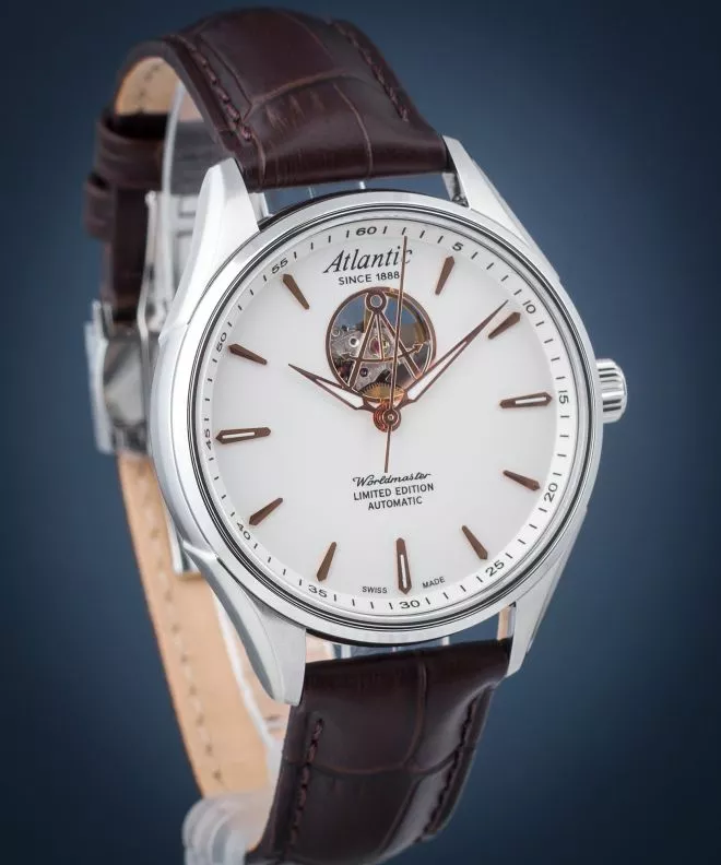 Годинник Чоловічий Atlantic Worldmaster Open Heart Limited Edition 52780.41.21R