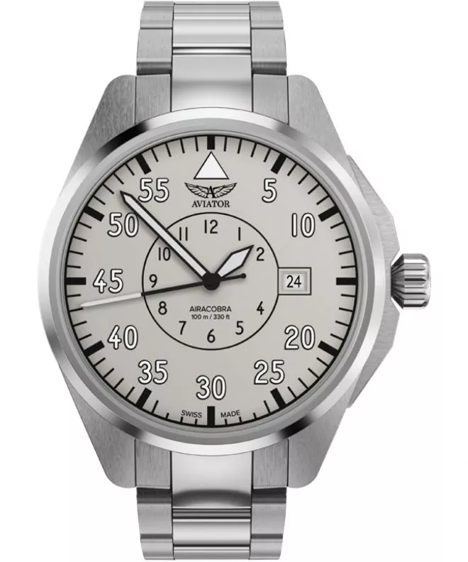 Годинник Чоловічий Aviator Airacobra 43 Heritage Automatic V.3.39.0.342.5