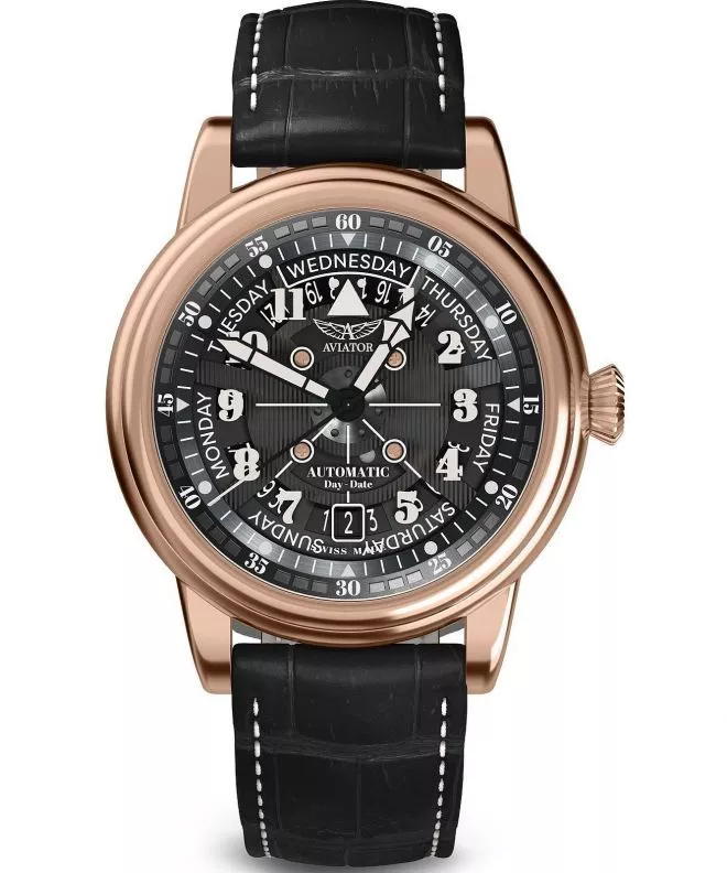 Годинник Чоловічий Aviator Douglas Day-Date Meca 41 V.3.36.2.285.4