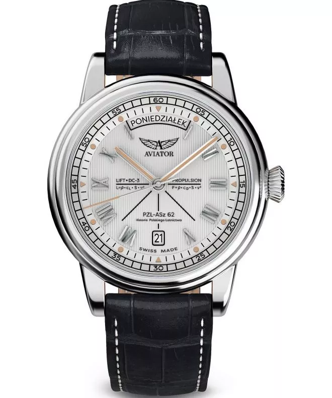 Годинник Чоловічий Aviator Douglas Day-Date Polish Limited Edition V.3.35.0.281.4 PL