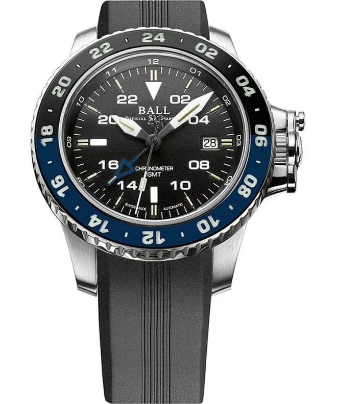 Годинник Чоловічий Ball Engineer Hydrocarbon AeroGMT II Automatic Chronometer DG2018C-P10C-BK