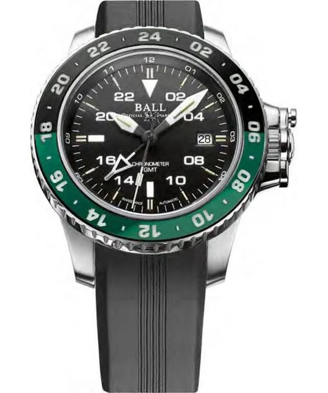 Годинник Чоловічий Ball Engineer Hydrocarbon AeroGMT II Automatic Chronometer DG2018C-P11C-BK