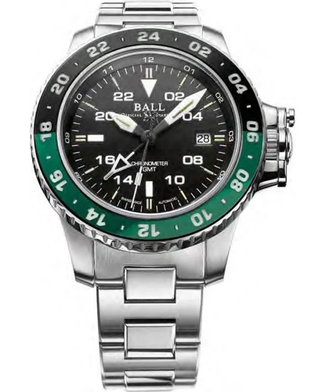 Годинник Чоловічий Ball Engineer Hydrocarbon AeroGMT II Automatic Chronometer DG2018C-S11C-BK