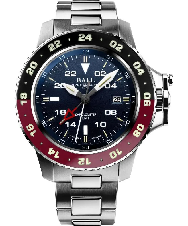 Годинник Чоловічий Ball Engineer Hydrocarbon AeroGMT II Automatic Chronometer DG2018C-S3C-BE