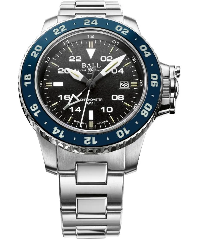 Годинник Чоловічий Ball Engineer Hydrocarbon AeroGMT II Automatic Chronometer DG2018C-S4C-BK