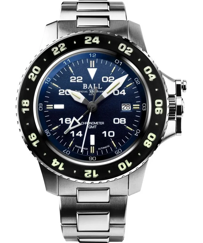 Годинник Чоловічий Ball Engineer Hydrocarbon AeroGMT II Automatic Chronometer DG2018C-SC-BE