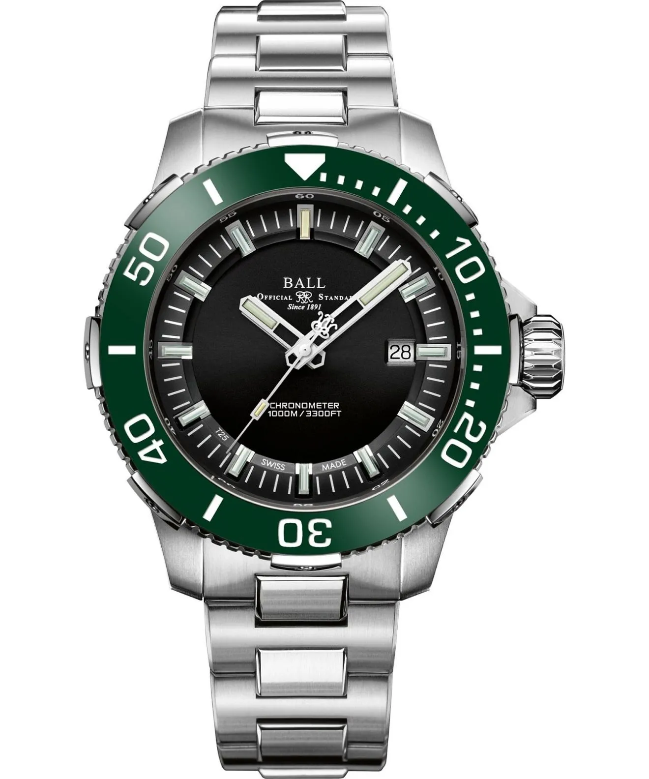 Годинник Чоловічий Ball Engineer Hydrocarbon DeepQUEST Ceramic DM3002A-S4CJ-BK