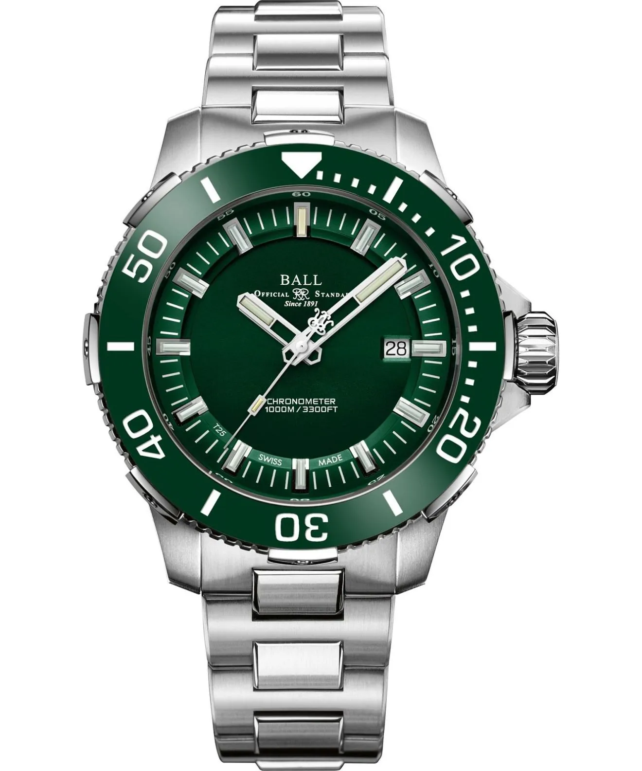 Годинник Чоловічий Ball Engineer Hydrocarbon DeepQUEST Ceramic DM3002A-S4CJ-GR