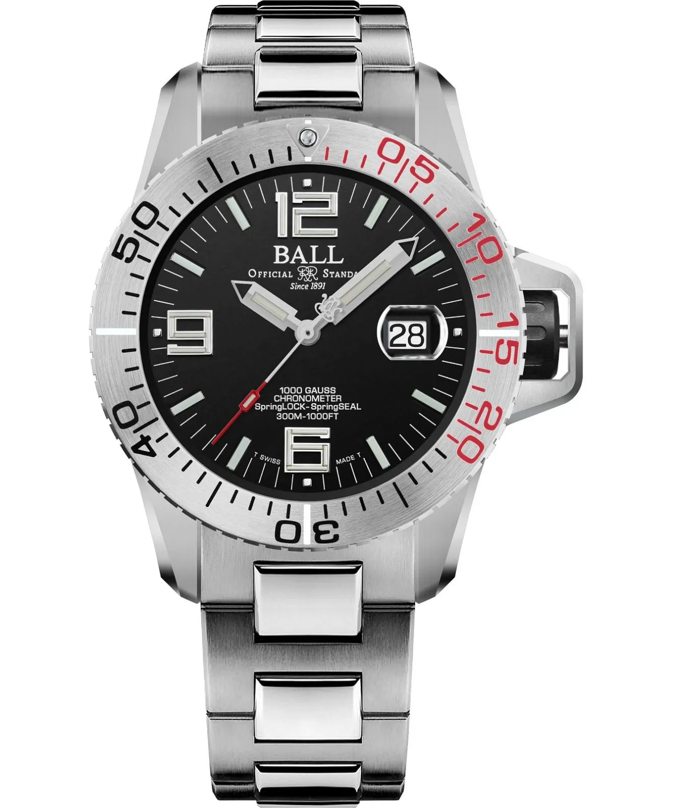 Годинник Чоловічий Ball Engineer Hydrocarbon EOD DM3200A-S1C-BK