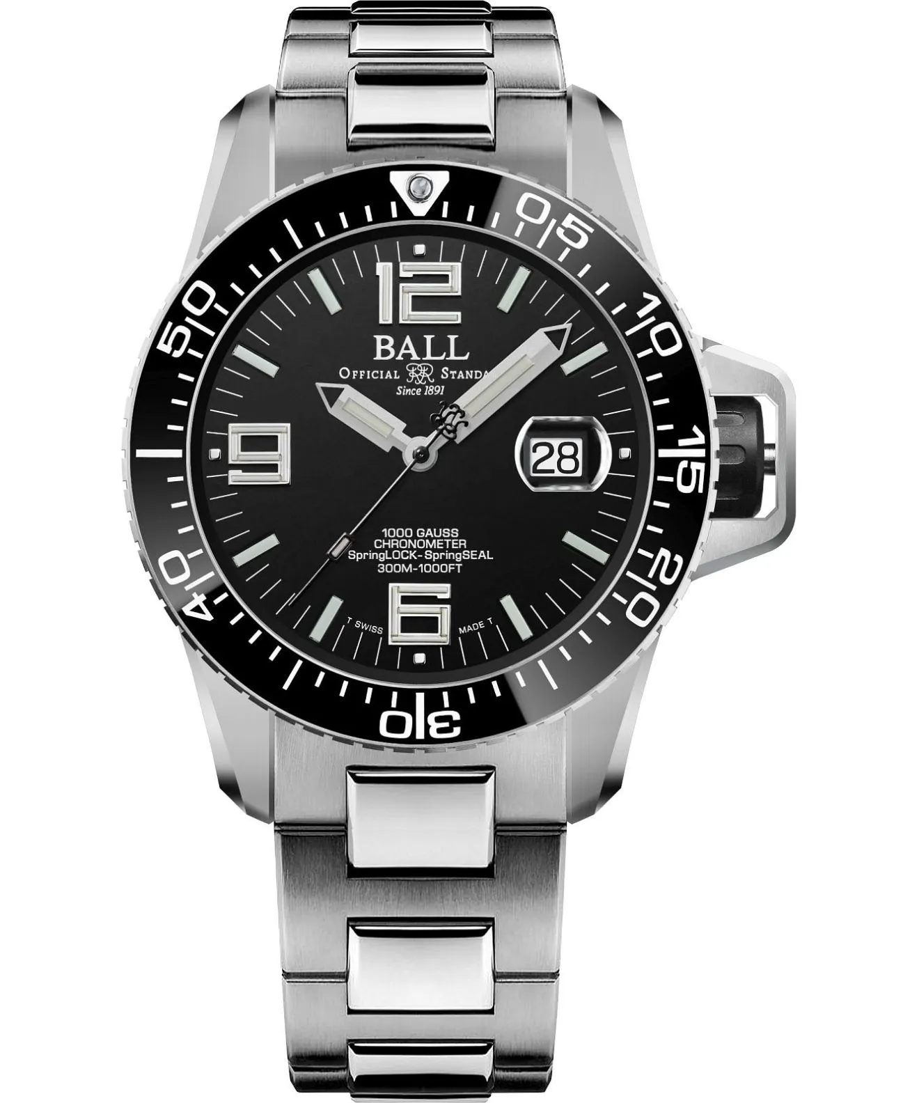 Годинник Чоловічий Ball Engineer Hydrocarbon EOD DM3200A-S2C-BK