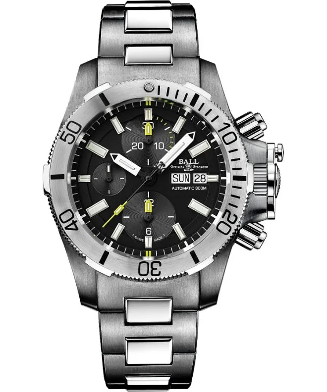 Годинник Чоловічий Ball Engineer Hydrocarbon Submarine Warfare Titanium Automatic Chronograph DC2276A-SJ-BK