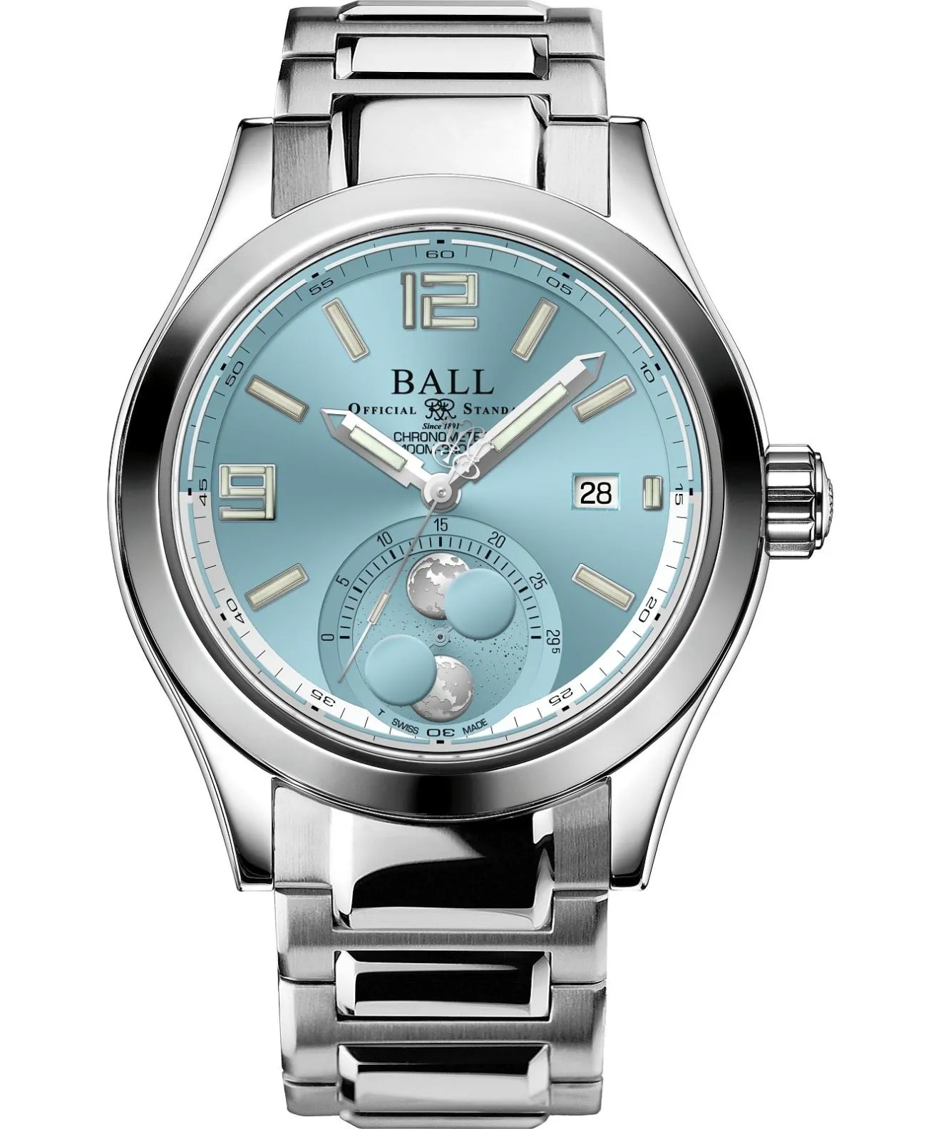 Годинник Чоловічий Ball Engineer II Moon Phase Automatic Chronometer Limited Edition NM2028C-S45C-IBE