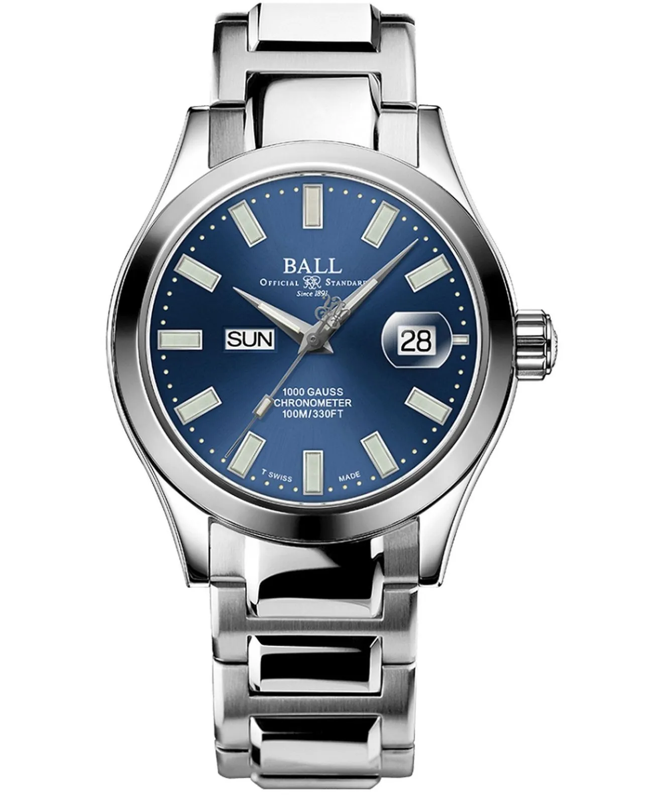 Годинник Чоловічий Ball Engineer III Marvelight Chronometer Day-Date Automatic Limited Edition NM9036C-S1C-BE